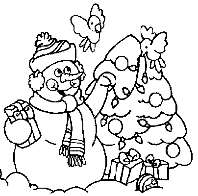 Bałwany kolorowanki